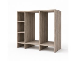 Wasmachinekast Toronto – Voor wasmachine en droger – 160 x 65 x 120 cm – Steigerhout – Wibema