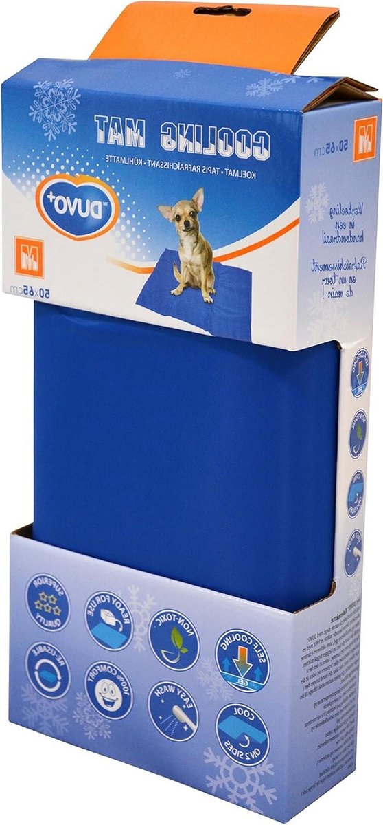 Koelmat Hond - Hondenmat Koelend - Oververhitting Voorkomen - Zelfkoelend Gel - Medium - Blauw