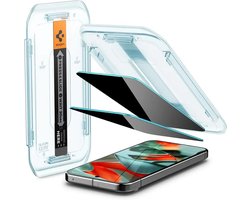 Spigen Privacy Glass Geschikt voor Google Pixel 9 Pro XL - EZ Fit GLAS.tR - 9H Tempered Glass Screen Protector - Case Friendly - Gemakkelijke Installatie - 2-Pack