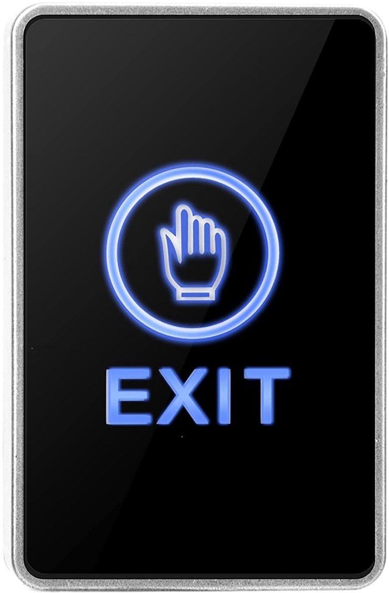 Toegangsbediening met Touchpad, Sensor Release Knop, LED Verlichting en Schakeluitgang voor Deuren en Poorten