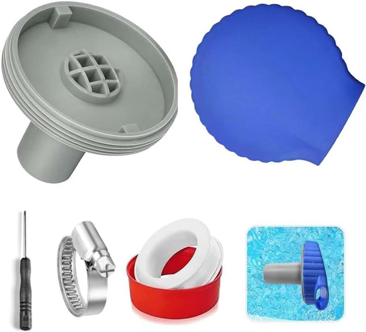 Zwembadmondstuk - 32 mm - Inlaatmondstuk Zwembad 32 mm Zwembadsproeierset - voor Intex Bestway Zwembad