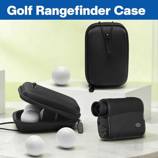 Golf accessoires - Golftas - Golf Rangefinder hoes - Universele harde opbergtas van EVA en Oxford stof - Zwart — afbeelding 5