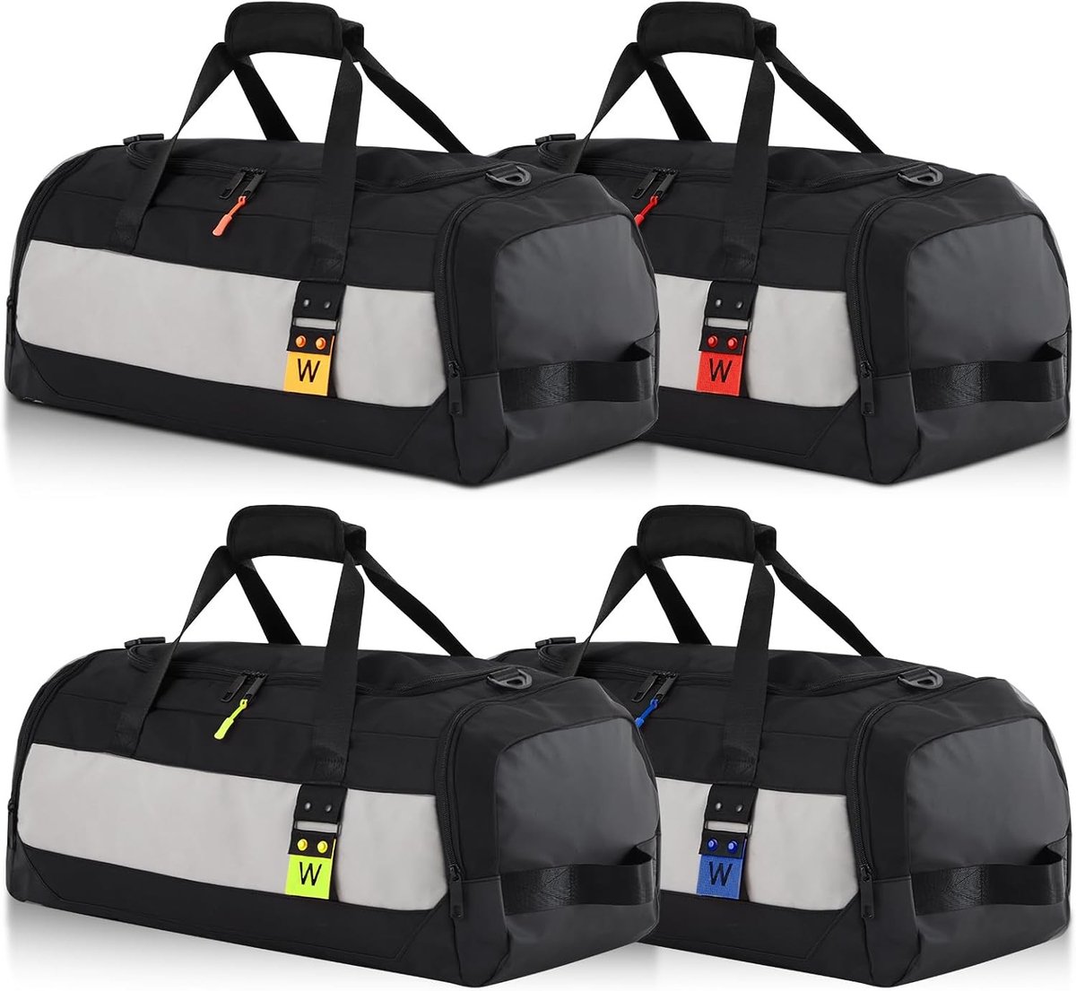 Set van 4 Dakbox Tassen - 60 cm, 54L Duffle Bag met Rits en Schoencompartiment, Ideaal voor Reis en Vakantie