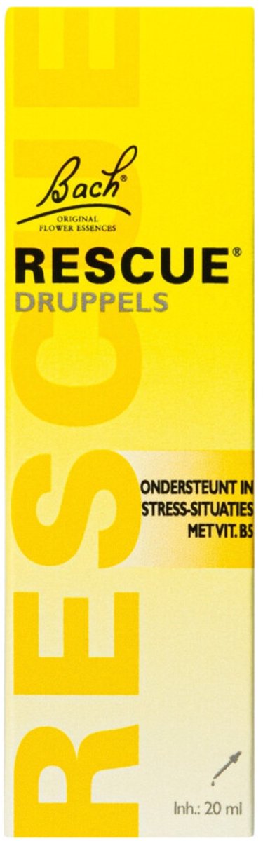 Bach Rescue Druppels zonder Alcohol - 20 ml