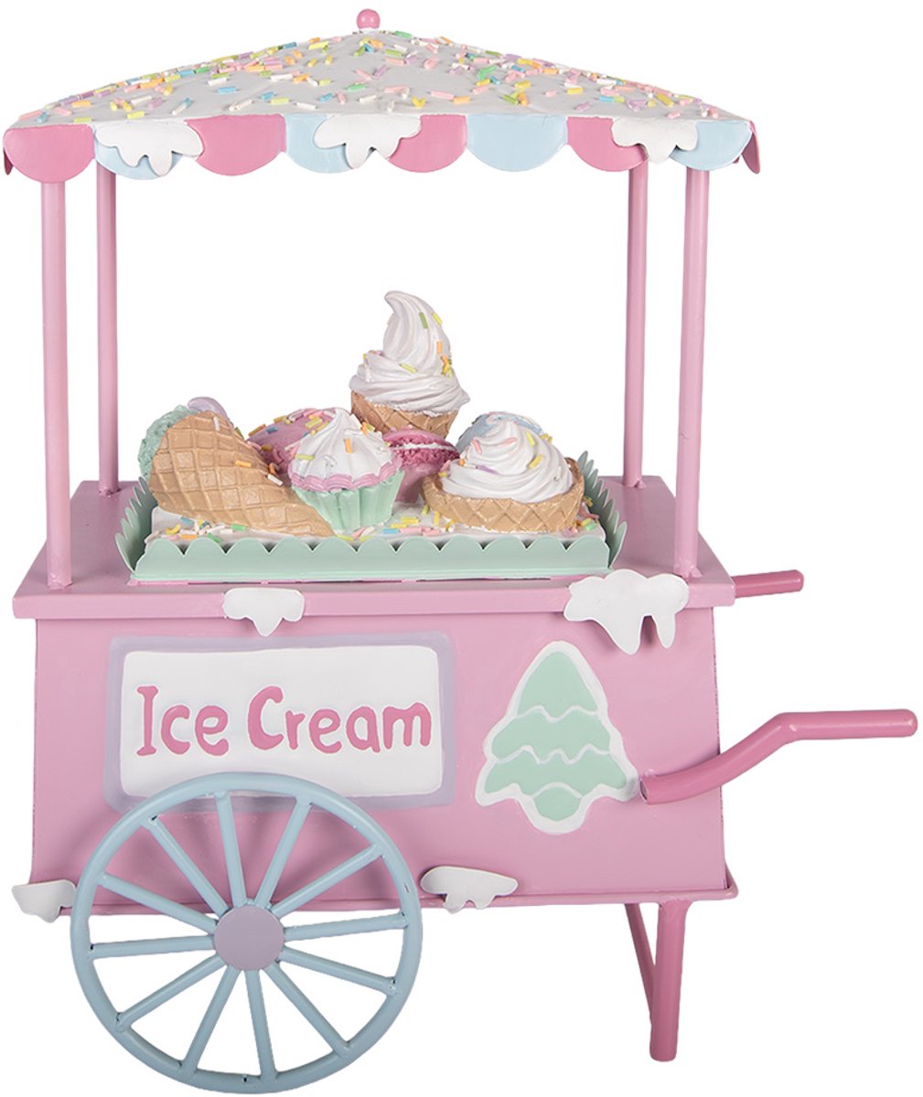 Clayre & Eef Decoratie Beeld 34x18x38 cm Roze Kunststof