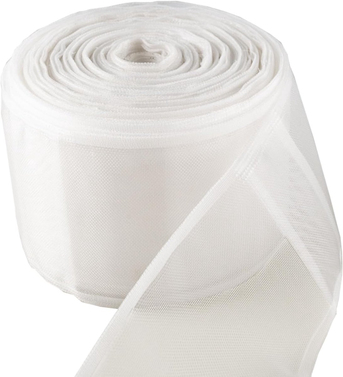 SnelShoppen - Nyoln Gordijnband 10 cm x 10 m, Transparante Naaitape voor Gordijnstangen, Plisséband met Potloodplooien, UV-bestendig en Waterdicht