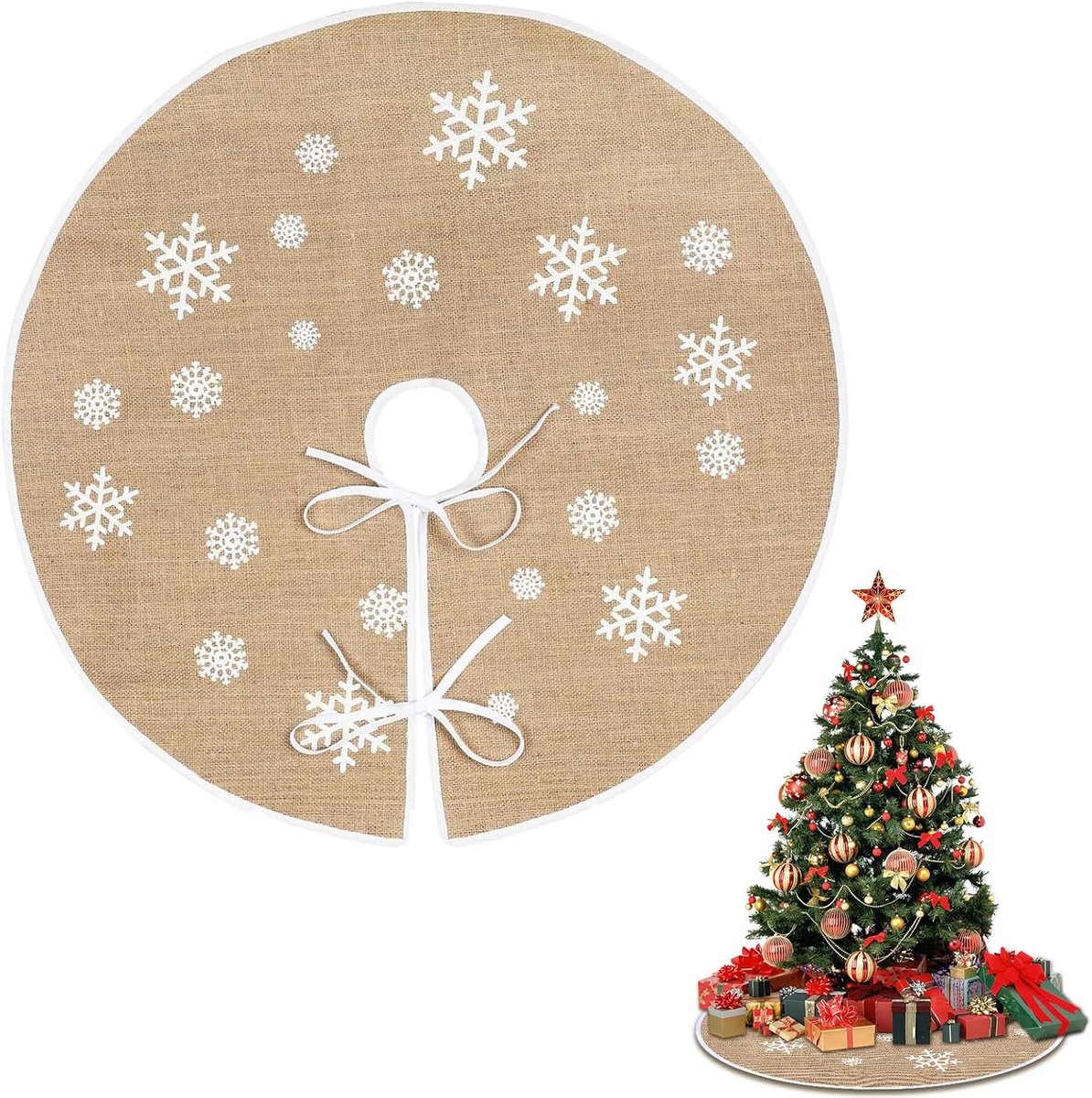 Kerstboomrok van linnen - ShopVlot