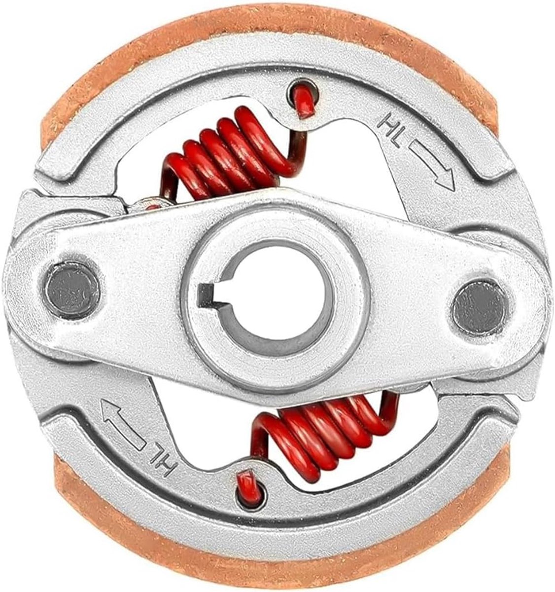 SnelShoppen - Mini ATV 4WD Strand Buggy Racing Koppeling Plaat met Rode Veertjes voor CAG MAT1 MAT2 43cc 47cc 49cc Pocket Bike Zware Koppeling