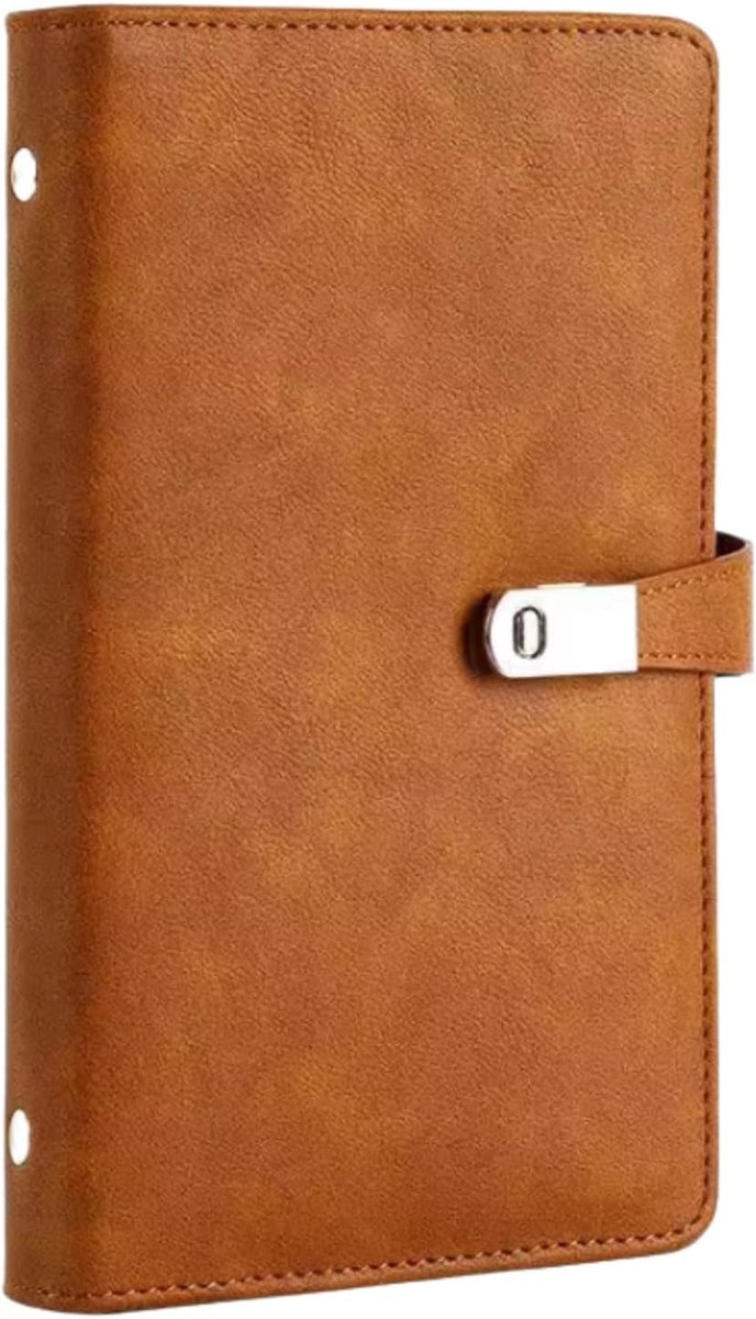 SnelShoppen - Business Card Case A6 Leer, Professionele Kaartenhouder voor 120 Visitekaarten, Compacte Leder Pouch voor Kantoor, Reizen & Organisatie,