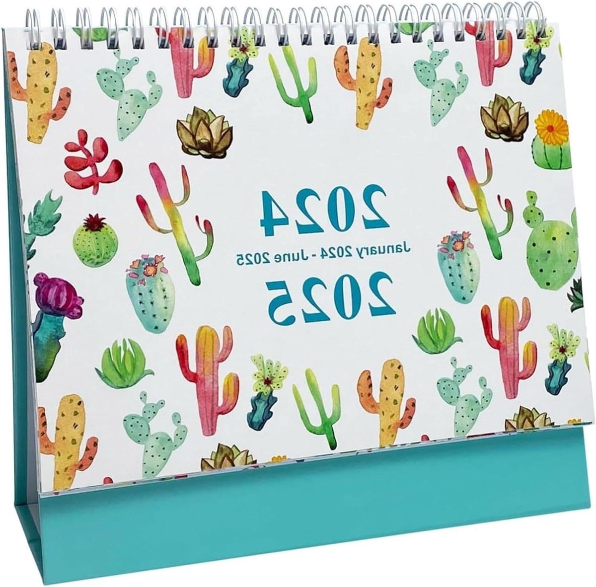 Bureaukalender 2024-2025 - Tafelkalender Agenda - Tijdmanagement Verbeteren - Dubbele Ring Binding - 203 x 183 cm - A