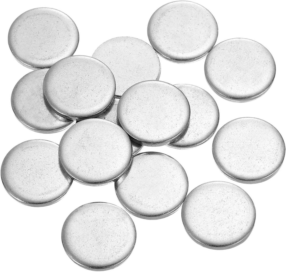Roestvrijstalen Schijven - Ronde Platen - Handwerk Metaaldruk - Duurzaam 304 Materiaal - 20 mm diameter 3 mm dikte - Zilver