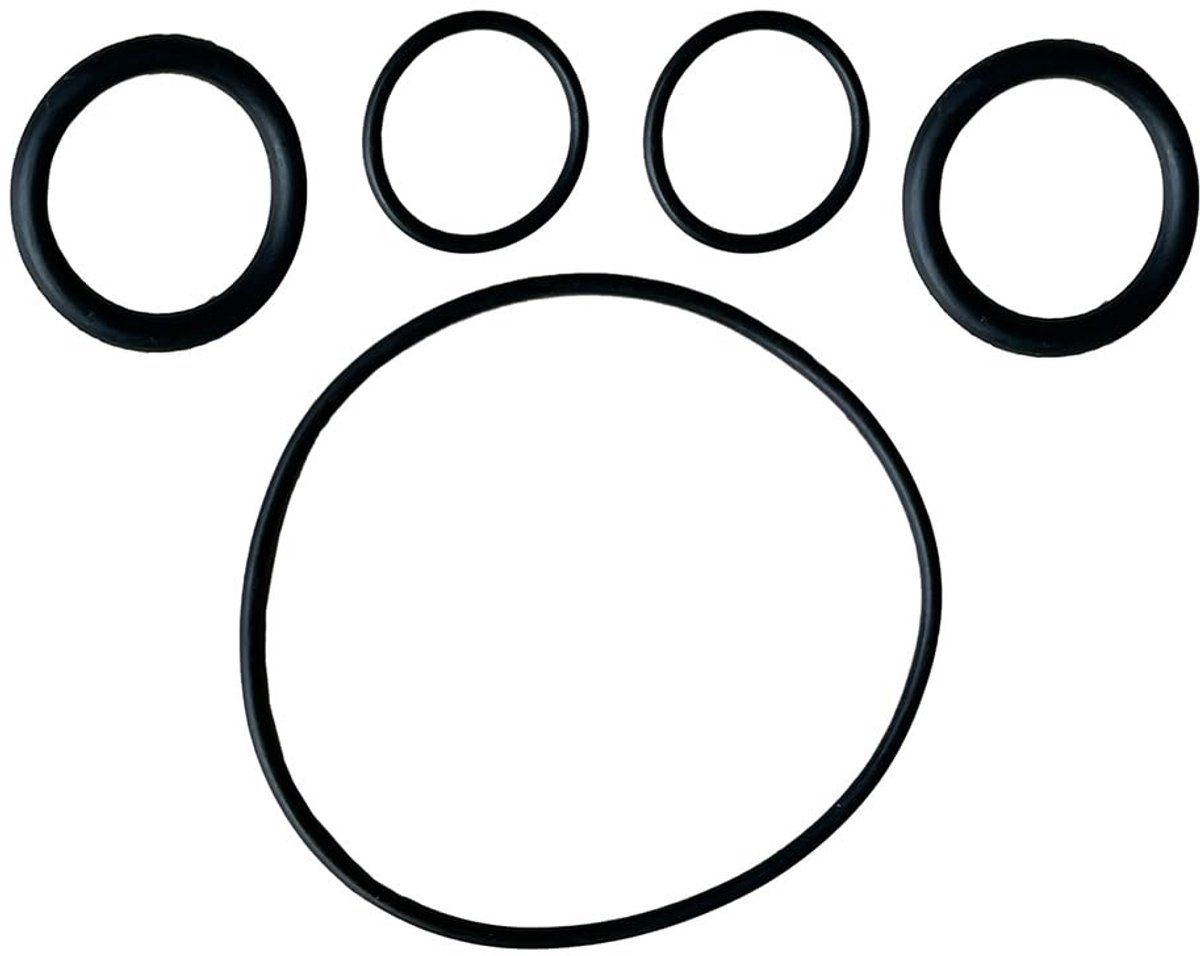 5-delige set O-ringen voor waterpomp, geschikt voor hot tubs en spa's, vervangingsset voor seal en herstel