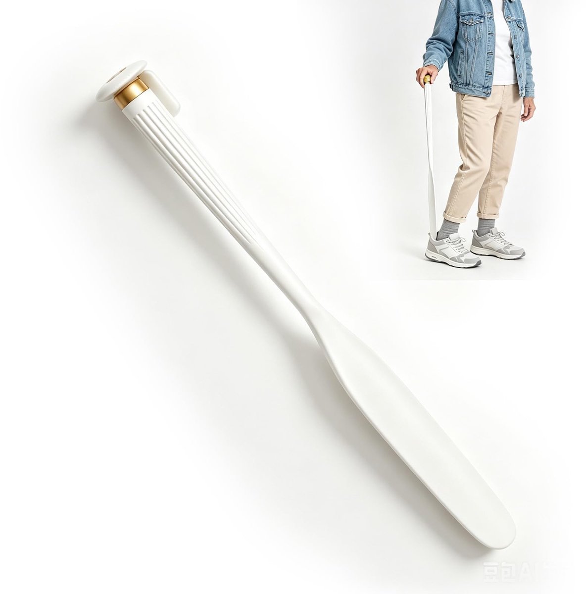 Omgoods - Lange Schoenlepel 74 cm met Magneethouder - Ergonomisch voor Senioren