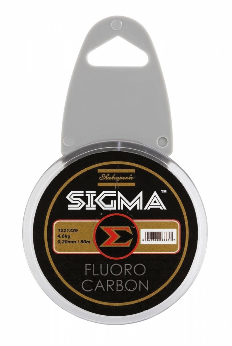 Shakespeare Sigma Fluorocarbon Leader - Transparant- Vislijn - Visdraad -Fluorcarbon Onderlijn - 0.16mm 2.30kg 50m