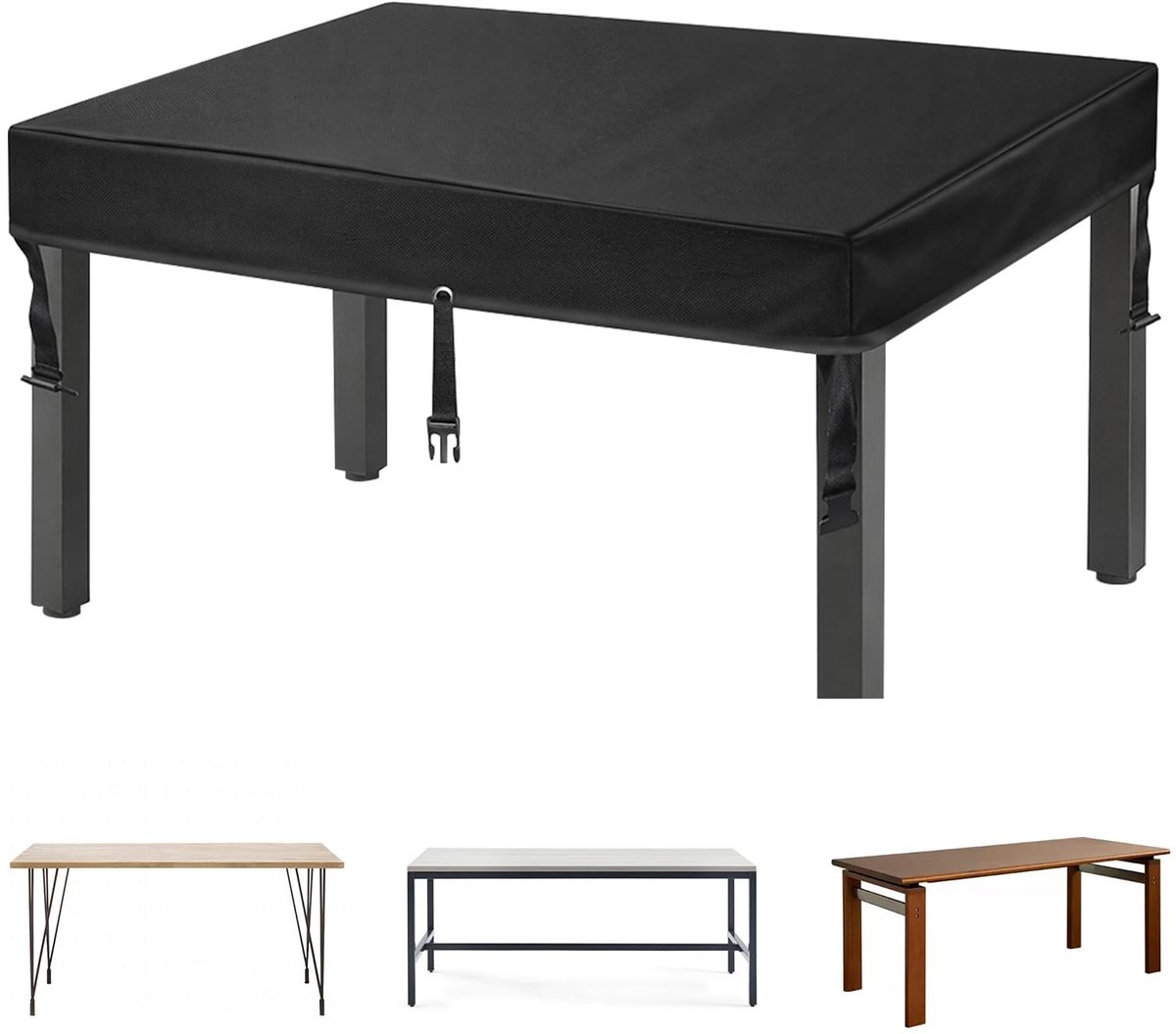 Omgoods - Waterdichte Tuintafelafdekking 150 x 90 cm - Beschermhoes voor Eettafel