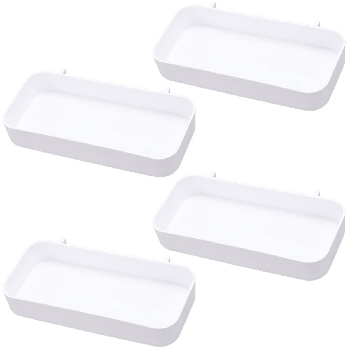 Omgoods - Set van 4 Perforeerde Platen met Haken voor Wandmontage
