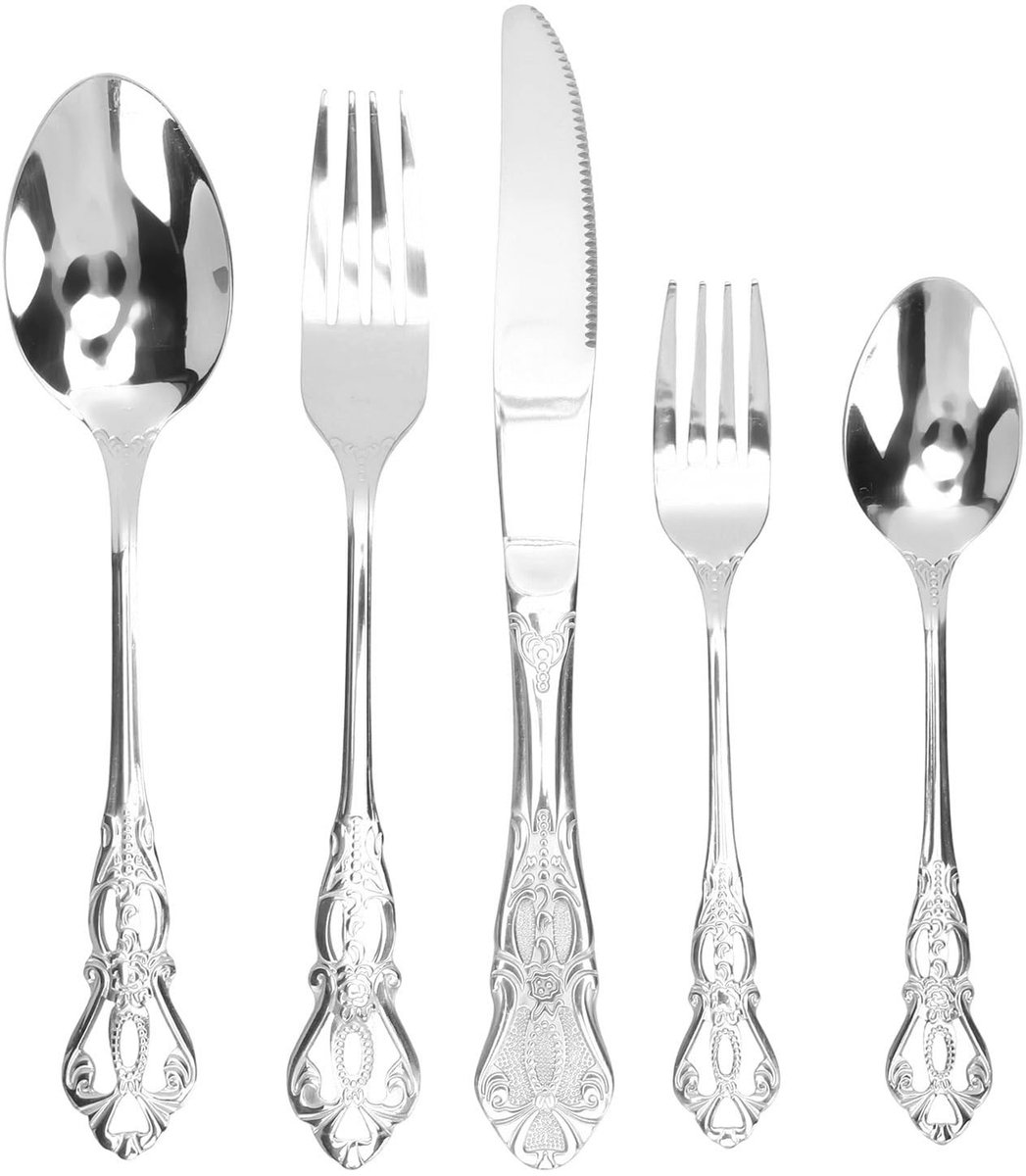 Omgoods - Vintage Bestekset voor 4 Personen met 20 Stukken