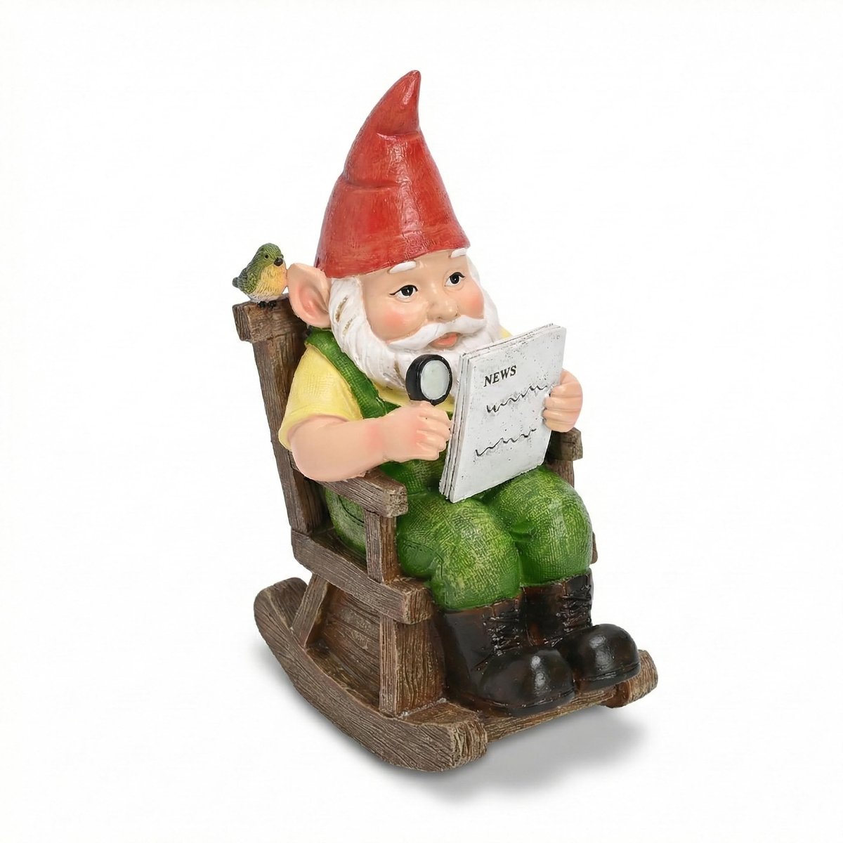 Omgoods- Tuindecoratie Waterdicht - Tuinkabouter op Stoel - Tuinfiguur van Kunsthars - Buiten Decoratie - Origineel Design - Cadeau voor Vrouwen