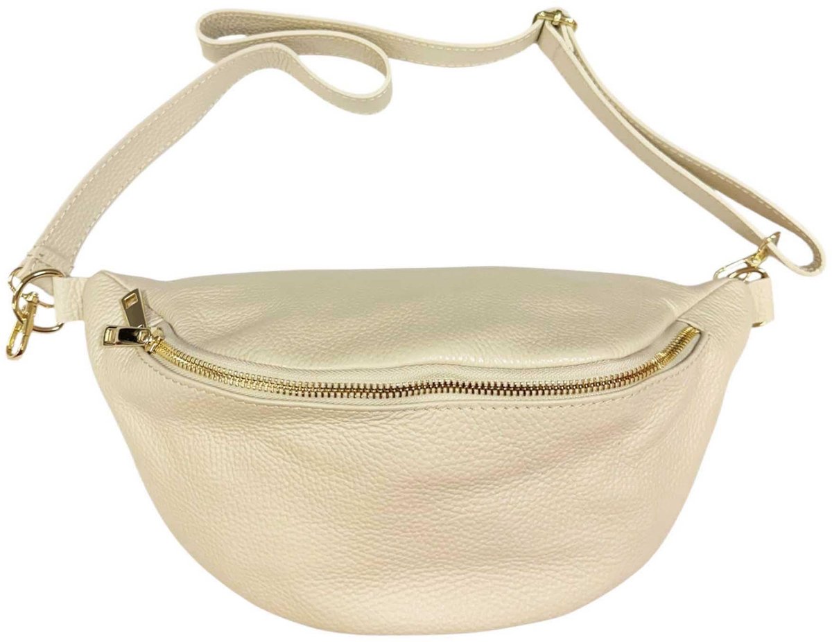 Omgoods - Suede Crossbody Tas met Buckle Sluiting