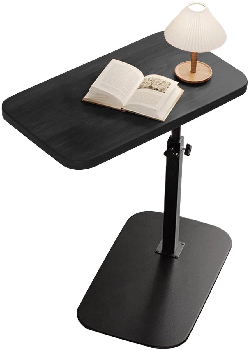 Omgoods - C-vormige Bijzettafel met Verstelbare Hoogte 30 x 40 cm