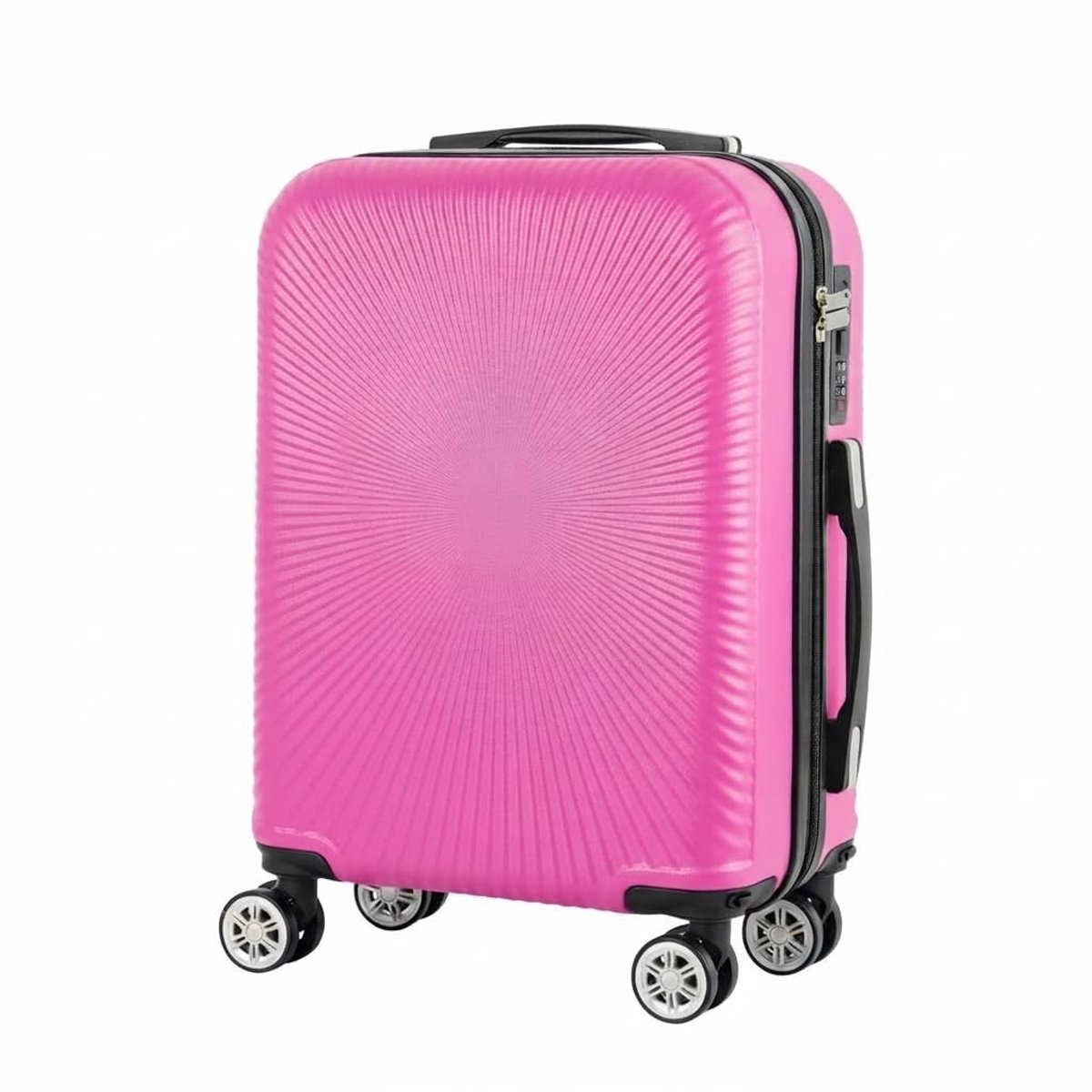 Omgoods - Lichtgewicht Handbagage Koffer met Verwijderbare Wielen in Roze