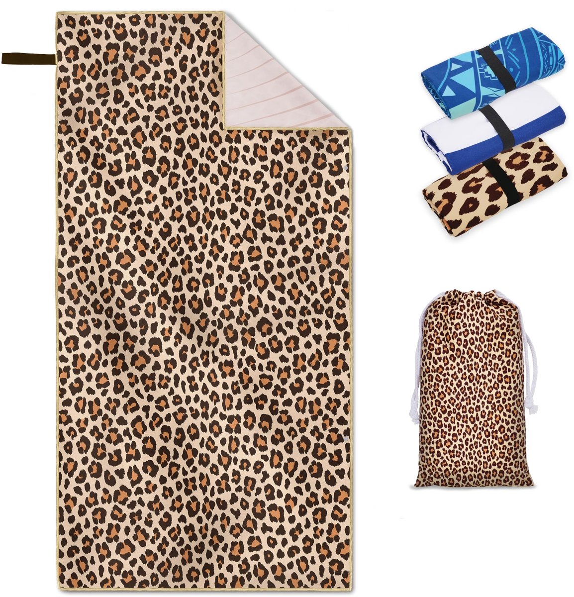 Omgoods - XXL Microfibre Strandhanddoek 200 x 100 cm Sneldrogend