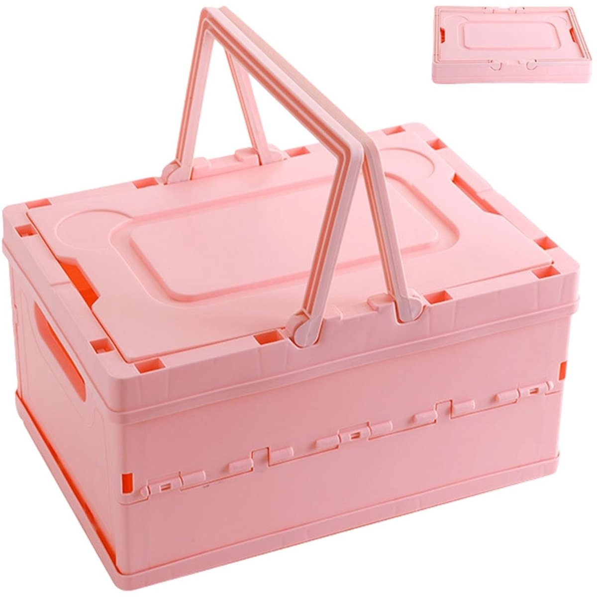 Omgoods - Kids Opbergbox - Vouwbare Opbergmand voor Speelgoed, 30 x 21 cm (Roze)