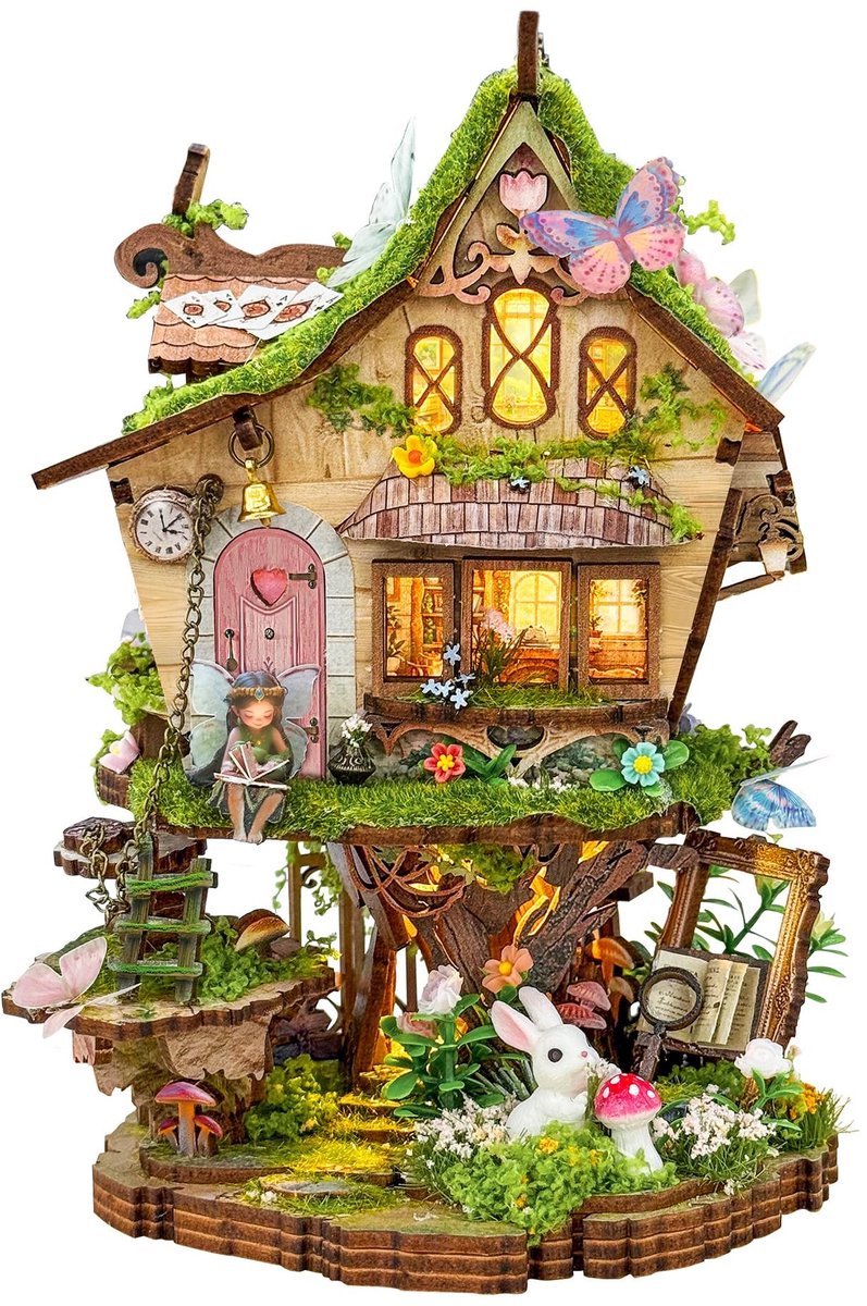 Omgoods - Miniatuur Huis Kit met LED voor Volwassenen en Tieners