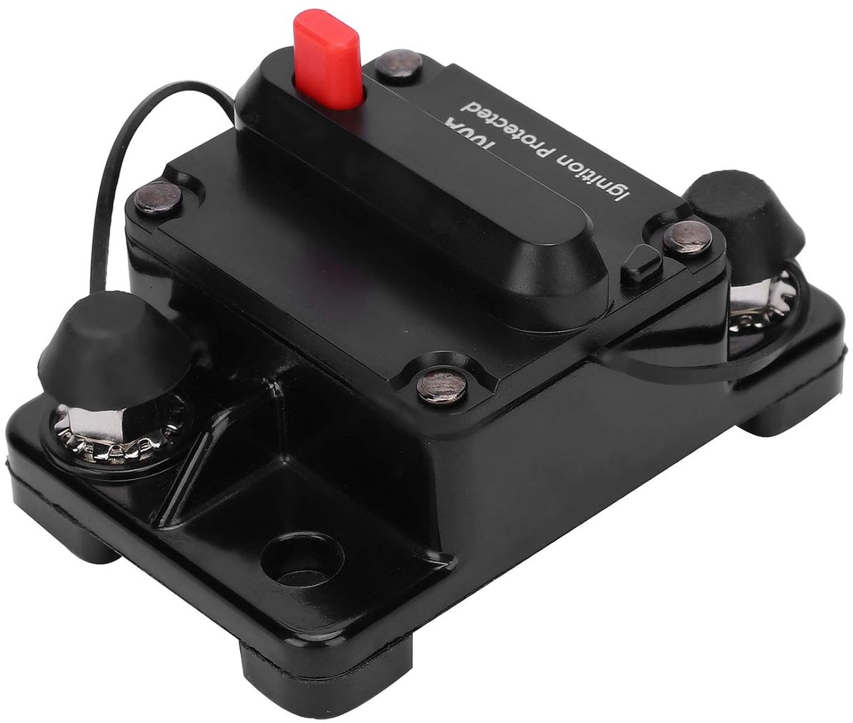 SnelShoppen - Stroomonderbreker Auto Reset Houder - Koper Waterdichte Automatische Schakelaar DC12-42V - Overstroom en Over Spanningsbeveiliging - Een
