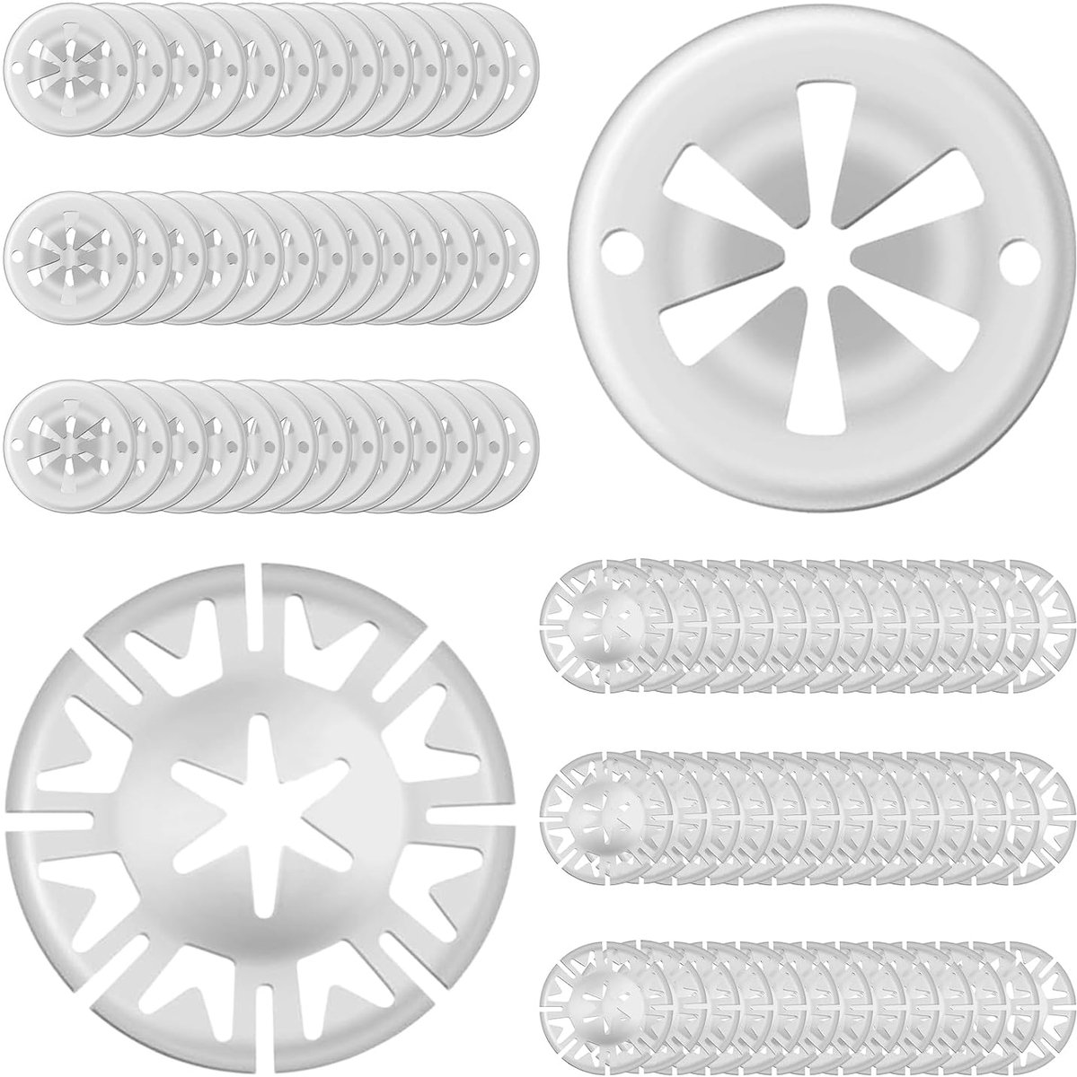 SnelShoppen - Clamping Disc Heat Protection Plate Uitlaat Reparatie Kit Metaal Ster Mount Heatplaat Star Lock 30mm - Duurzaam Manganese Staal, Tempera