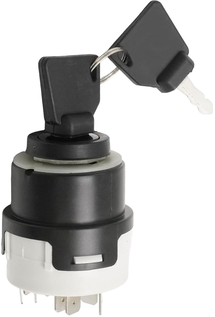 Universele ontstekingsschakelaar 12/24 Volt - Dubbele sleutelontwerp - Multifunctionele bediening - ShopVlot