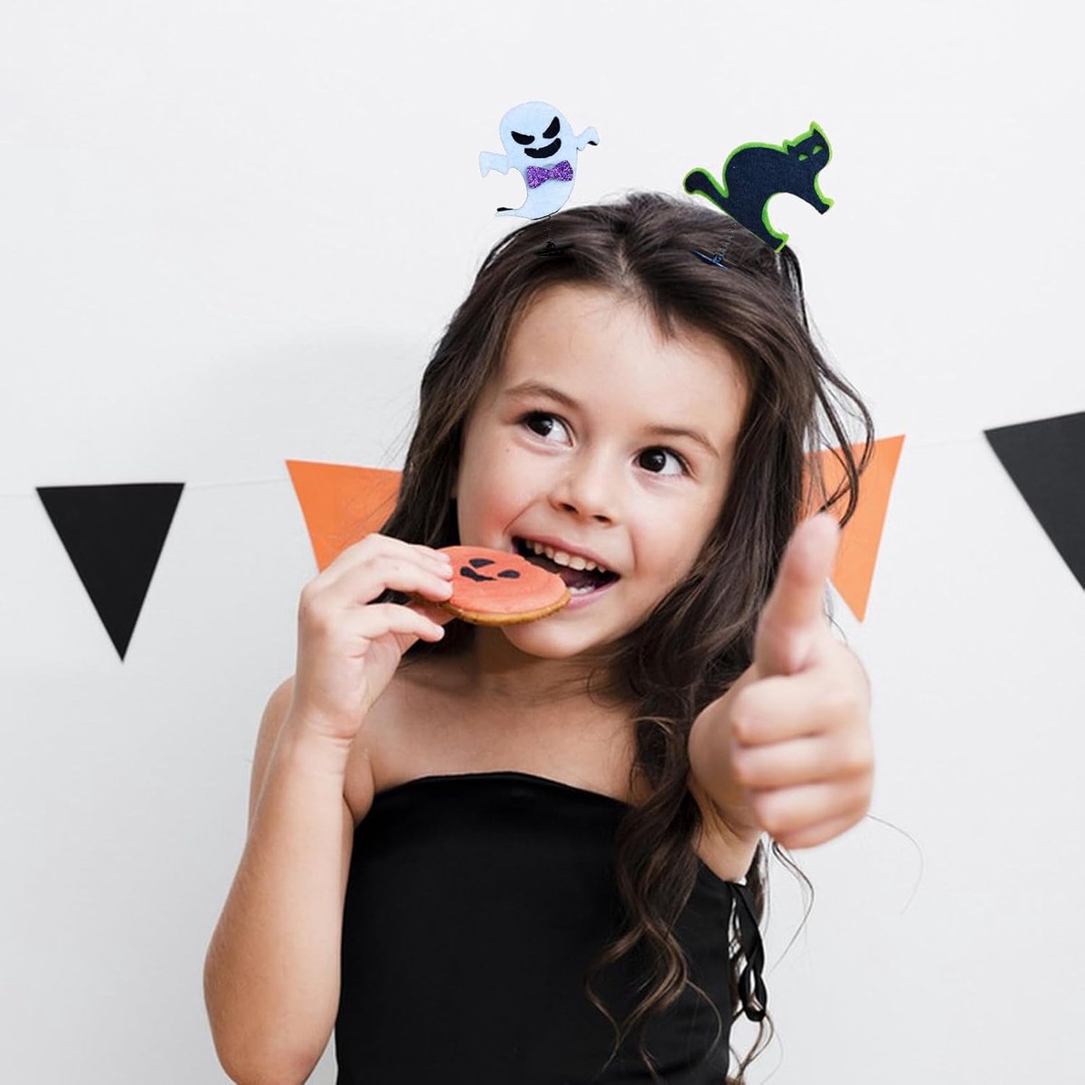 SnelShoppen - 11 Delige Halloween Haarspeldjes Set - Multicolor Haaraccessoires voor Kinderen - Feestdecoratie - Lichtgewicht en Diverse Stijlen