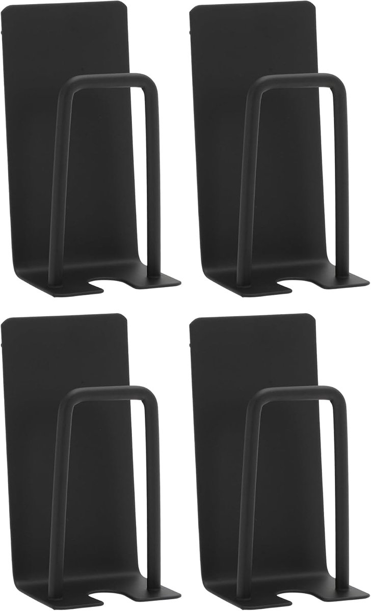 SnelShoppen - 4 Stuks RVS Tandborstelhouders, 2-in-1 Wandgemonteerde Bekhouder, Tandborstelstandaard, Zelfklevende Tandborstelhouder voor Tandborstels