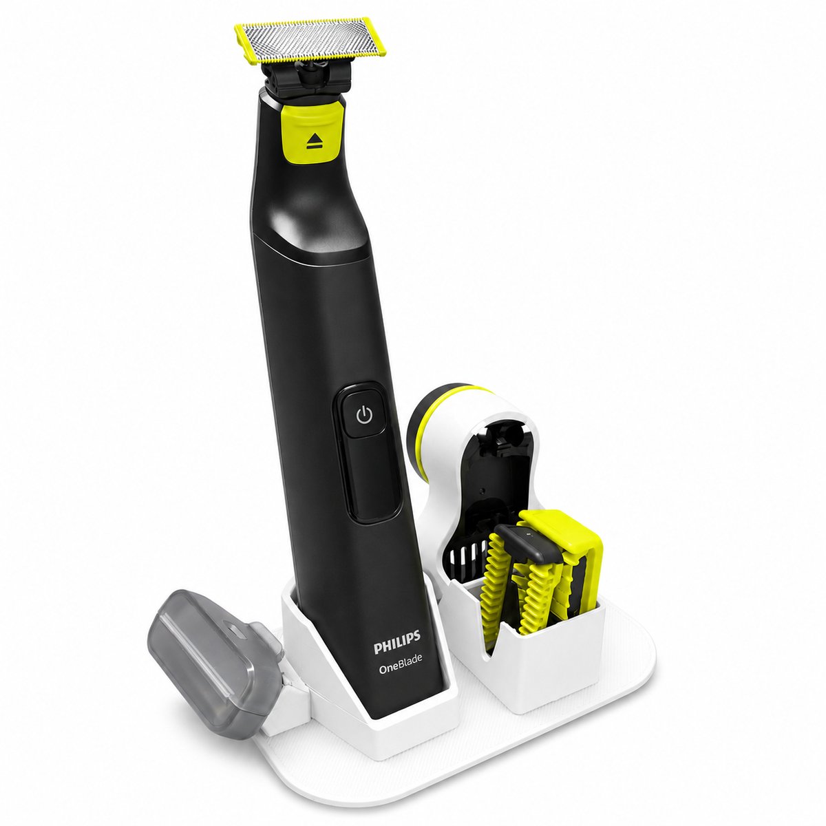 Scheerapparaat Houder Geschikt Voor Philips OneBlade Pro - OneBlade Organizer - Opbergstandaard Voor Scheerapparaat En Accessoires - Badkamer Organizer - Grooming Accessoire - Wit