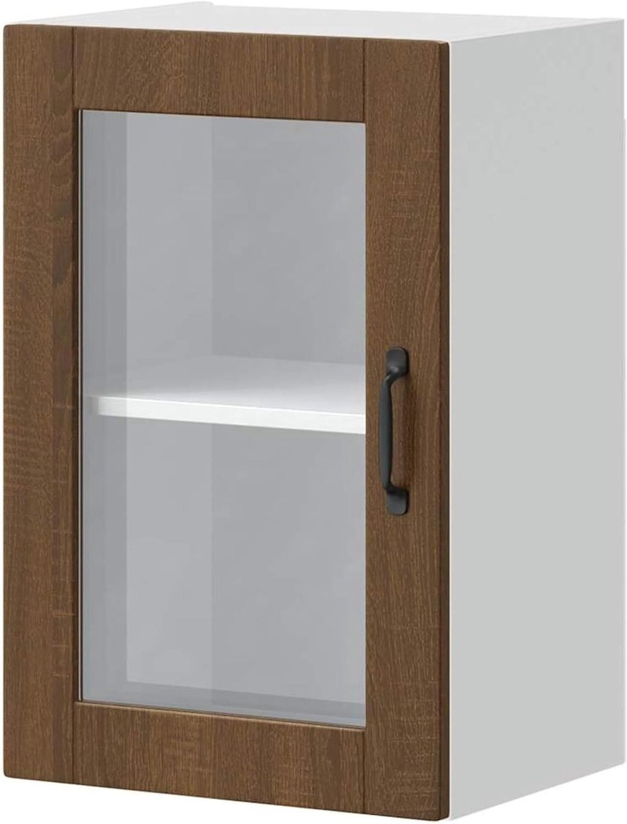 Keukenkast met glazen deur - Wandkast Keuken - Keuken Organiseren - Robuust en Duurzaam