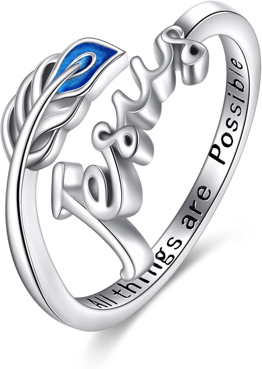 ring voor vrouwen, sterling zilver, open ring, sieraden, verjaardagscadeaus