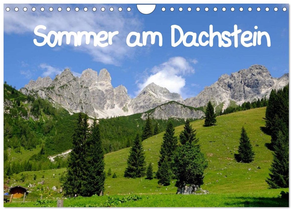 am Dachstein (Wandkalender 2023 DIN A4 quer): Berge, Almen, Hütten, Sommer (Monatskalender, 14 Seiten )
