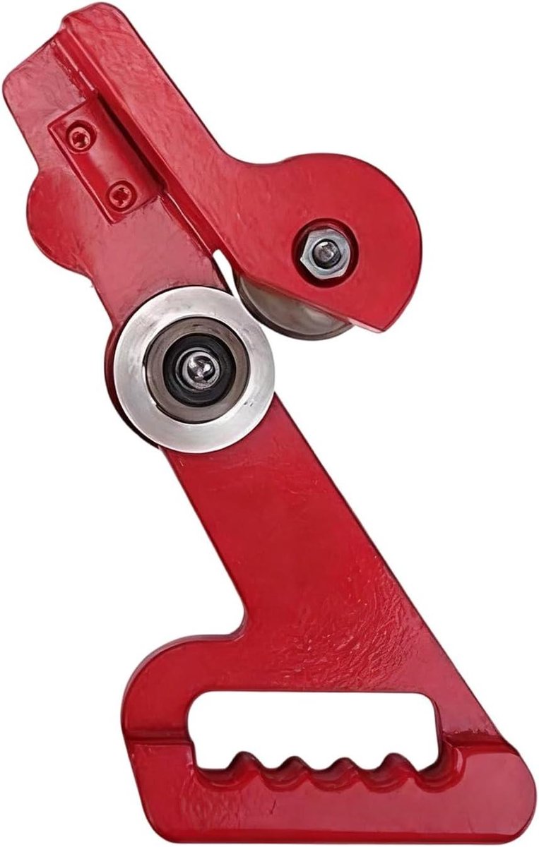 Plaatmetaalsnijder - Dakbedekkingssnijder Metaalschaar - Metaal Bewerken - Dubbele Wielen - 30 cm - Rood