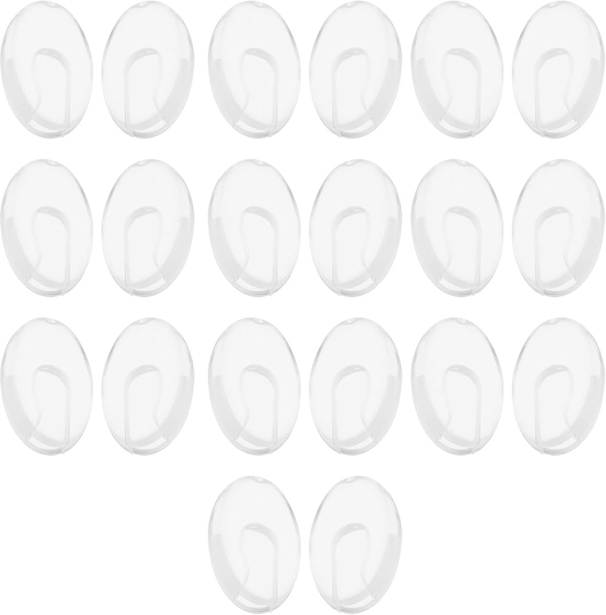 10 paar invoegen neuskussentjes bril neuspads vervanging deel siliconen bril neusbeschermers compatibel met silhouet randloze bril brillen