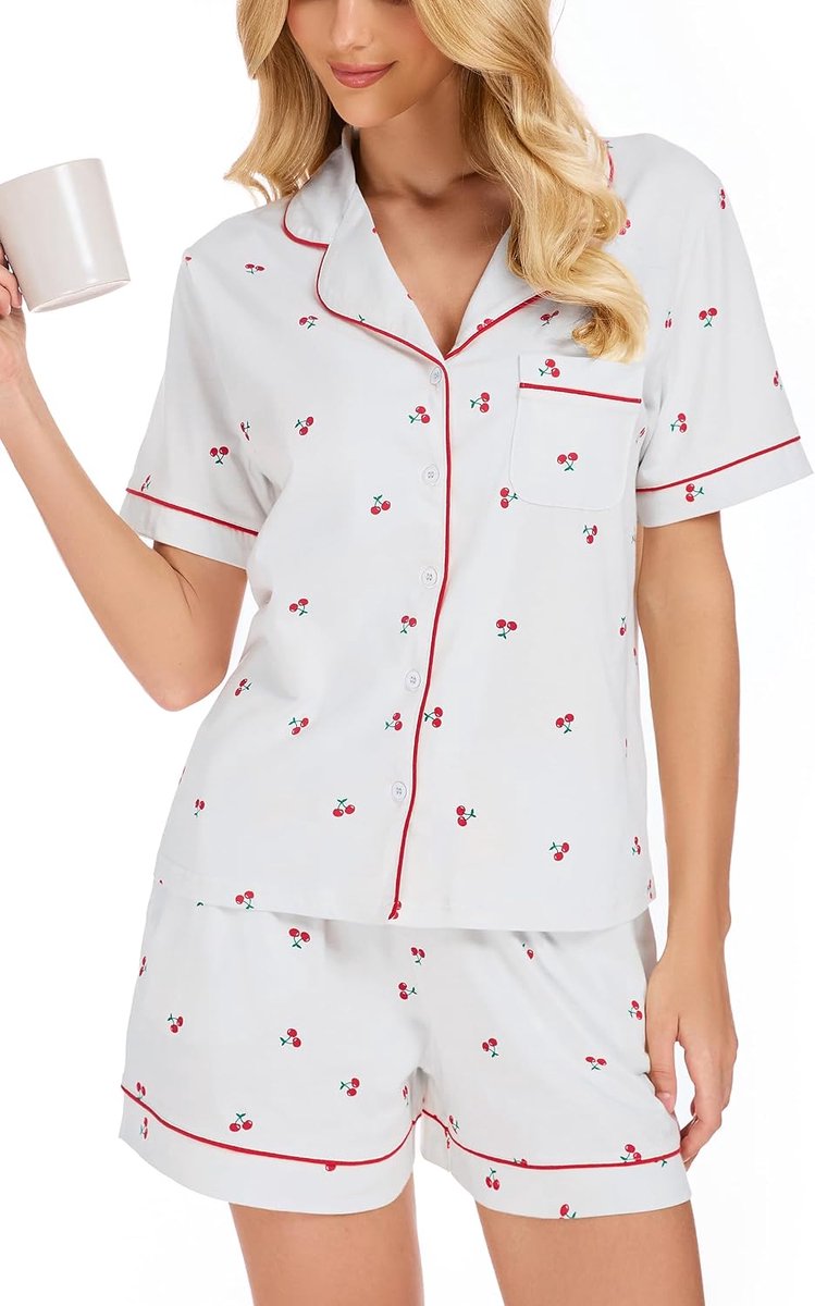 Damespyjama, tweedelige lange broek en tops, modal, zacht, loungeset, pyjama's, S-XXL