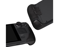 Controller Sticker voor Steam Deck LCD/OLED - Anti-Skid Gesplitst Antislip Beschermer Grip met Duim Grip Caps, Trigger Trackpads Back Button - Zwart