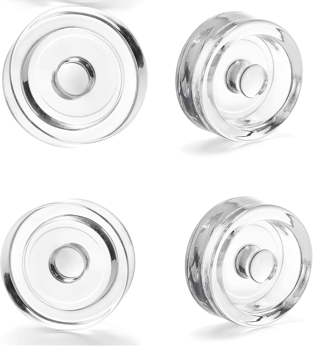4 stuks verzwaringsstenen, glazen gewichten voor fermentatie, diameter 7 cm, komkommers, inmaakglas, gewicht voor gisting met brede opening, inmaakpotten, fermenteerglas