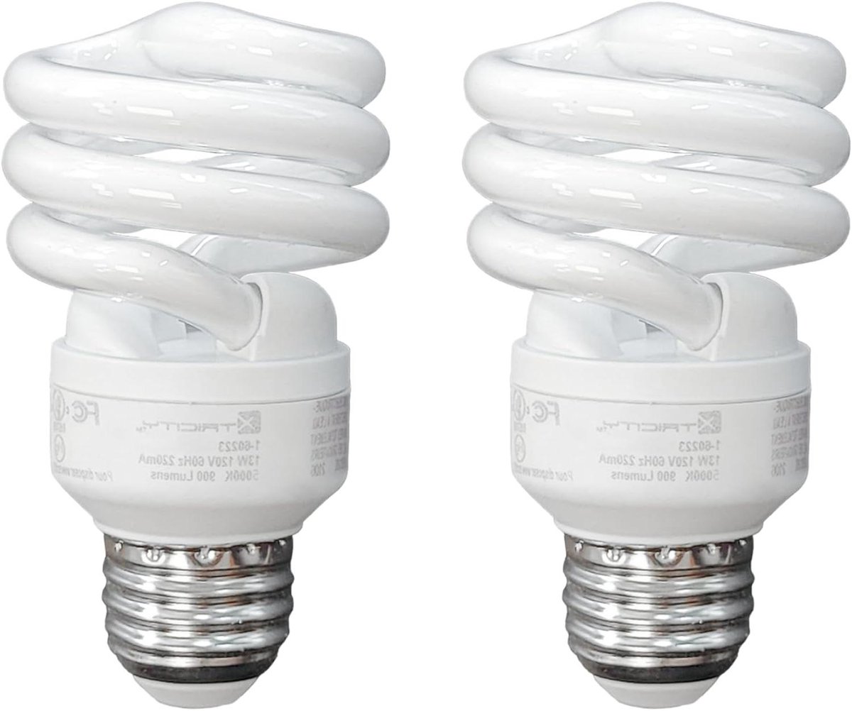 Compacte TL-lampen - Spaarlampen Spiraal - Algemene Verlichting - Energiebesparend Ontwerp - 13 Watt - Koel Wit