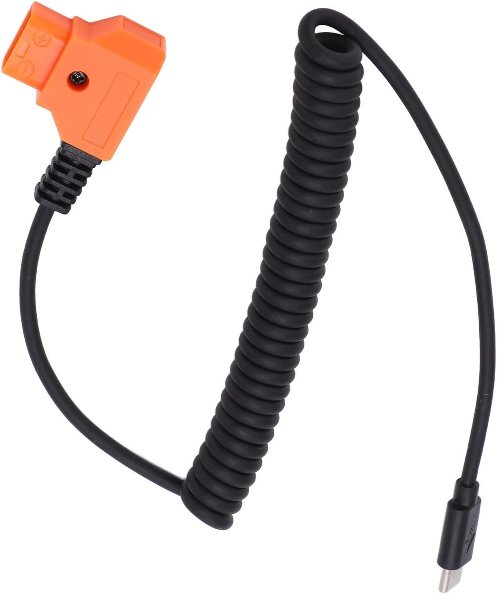 SnelShoppen - USB C Naar D Tap Kabel 13.8 tot 35.4 Inch - Flexibele Powerkabel voor Mobiele Telefoons, Tablets en Digitale Camera's - Voor Buitenopnam