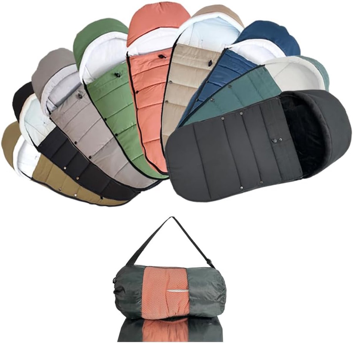 SnelShoppen - Universele Buggy Voetenzak voor Babyzen YOYO/YOYO2, Stokke YOYO3 & Bugaboo, Wind- en Koubestendig Materiaal, Eenvoudig Schoon te Maken (
