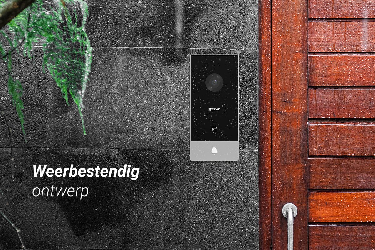 EZVIZ HP5 intercomsysteem - 17,8 cm (7") - Zwart en Zilver - afbeelding 3