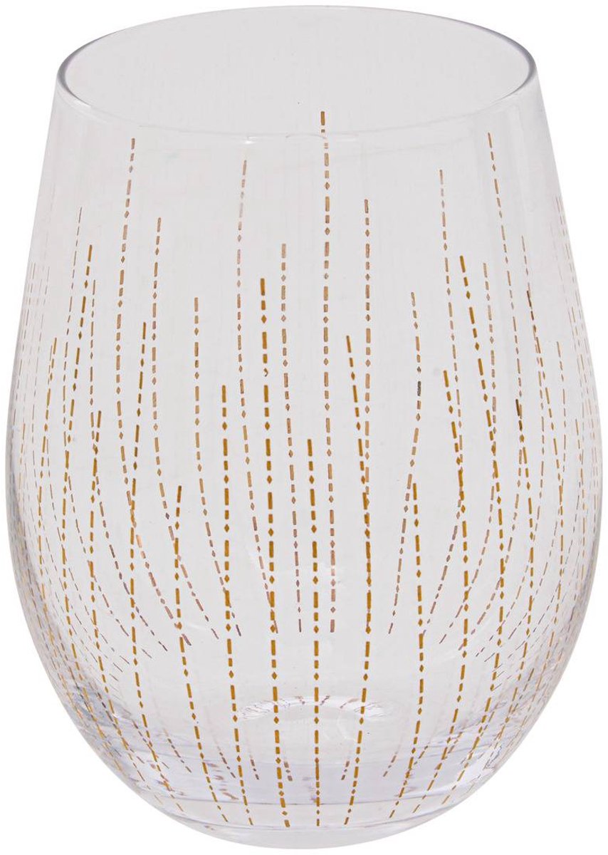Lot de 4 gobelets Lunis 54cl doré