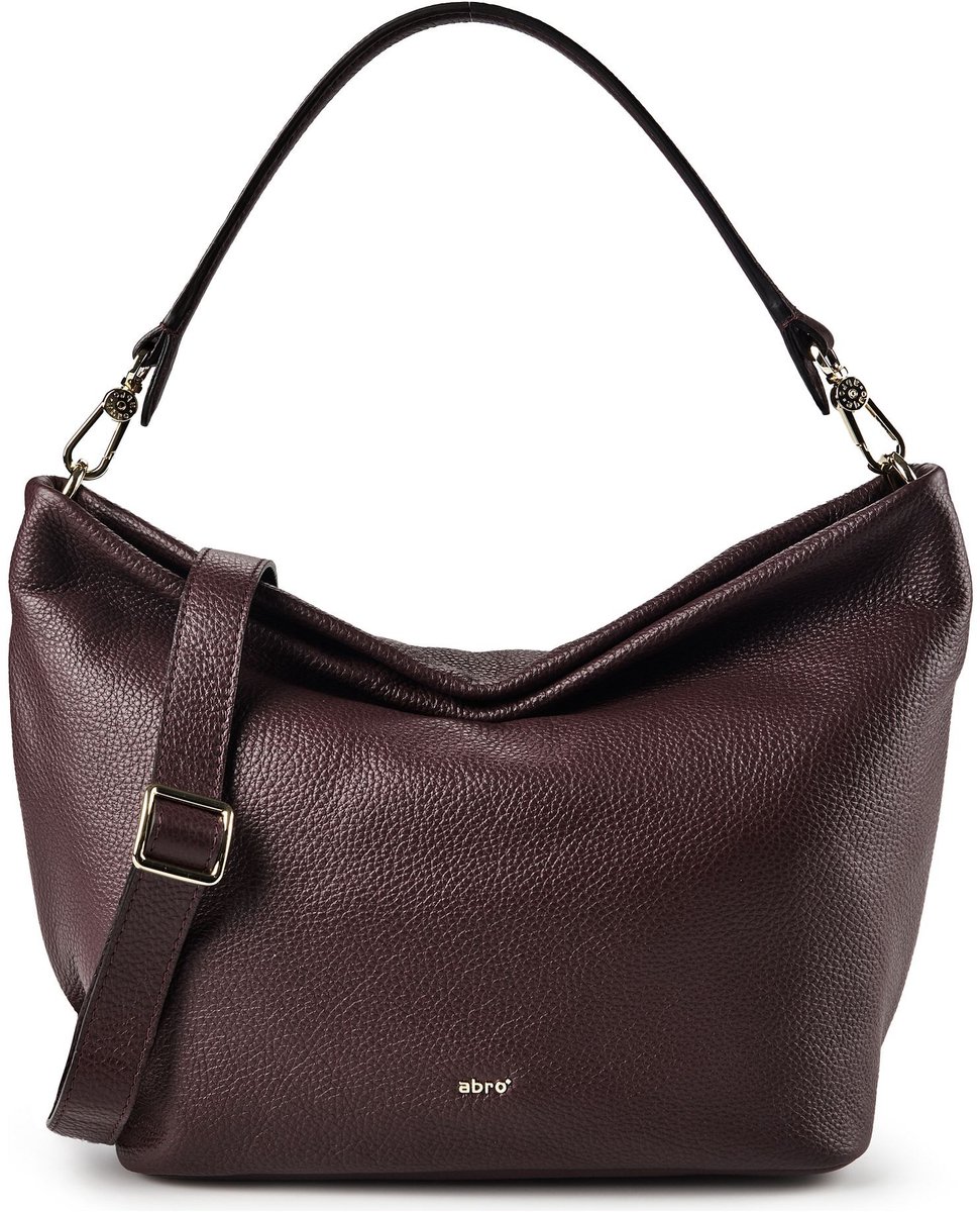 abro Ebony Schoudertas Leder 39 cm - Dames - burgundy