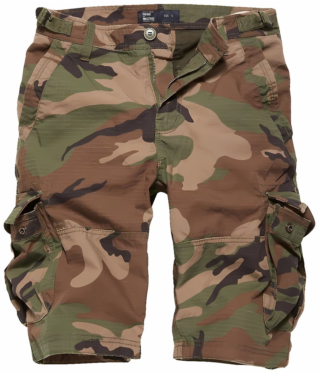 Vintage Industries Bermuda Cargostyle Terrance-short Woodland