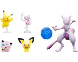 POKEMON - Battle Fig 30th Anniversary Multipack 5-Pack Pikachu #1, Pichu, Mew, Jigglypuff #1, & Ceruledge